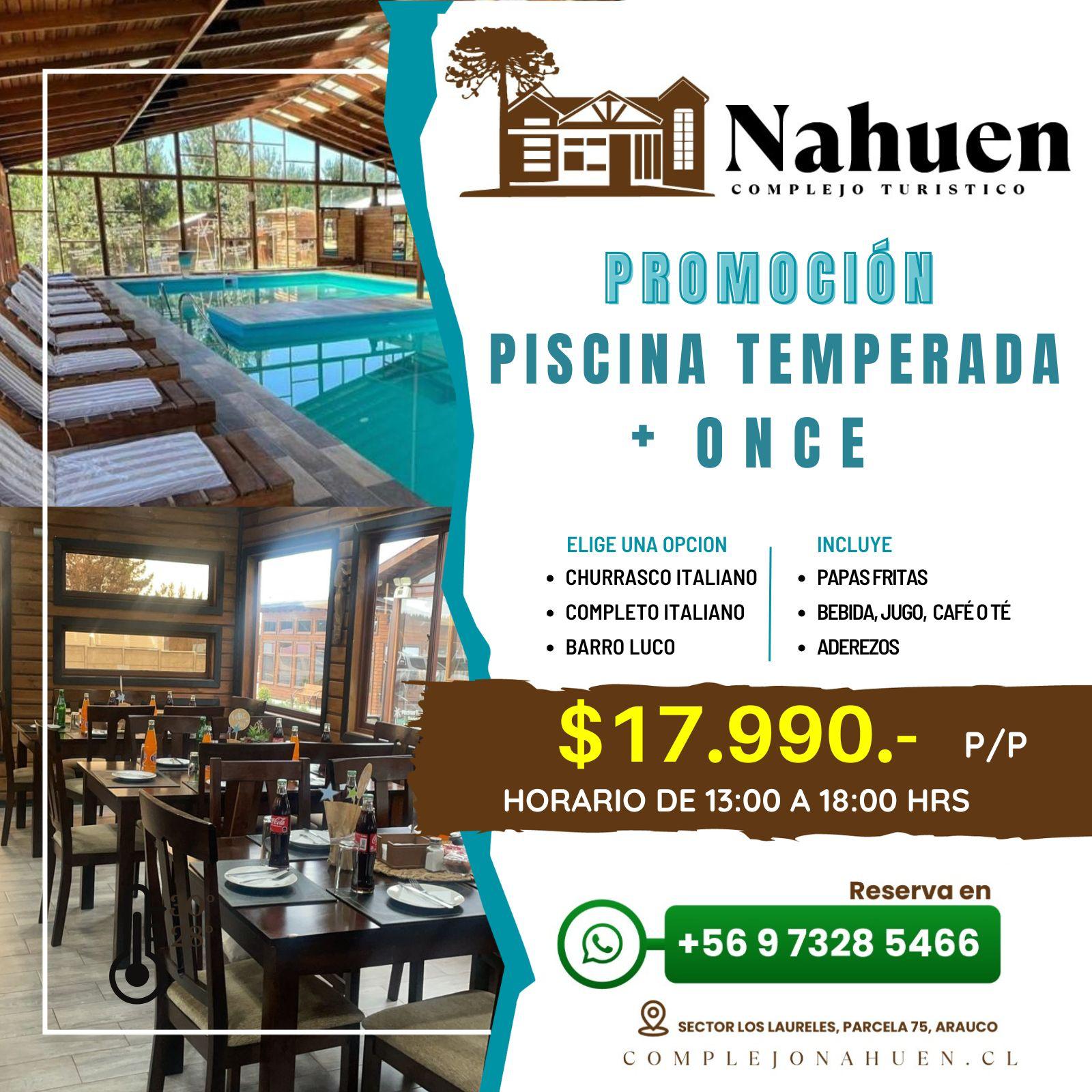 Piscina Temperada + Once